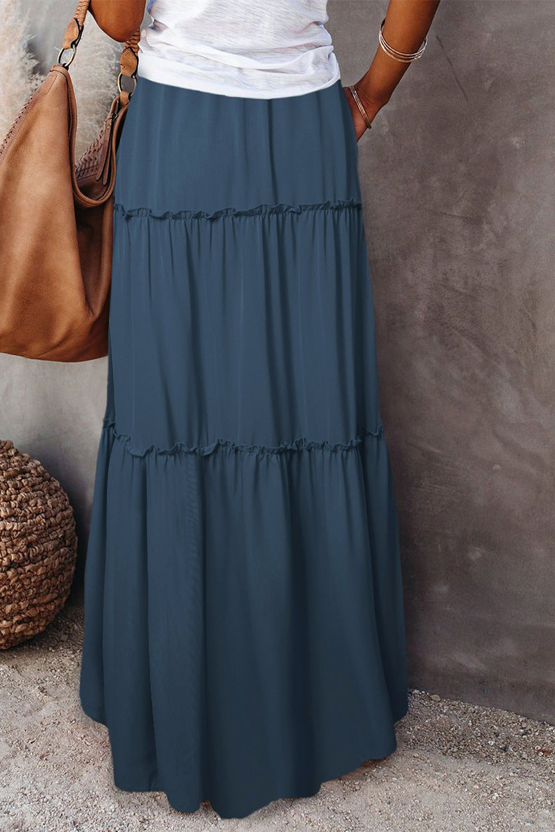 Earthy Essentials Tiered Maxi Skirt