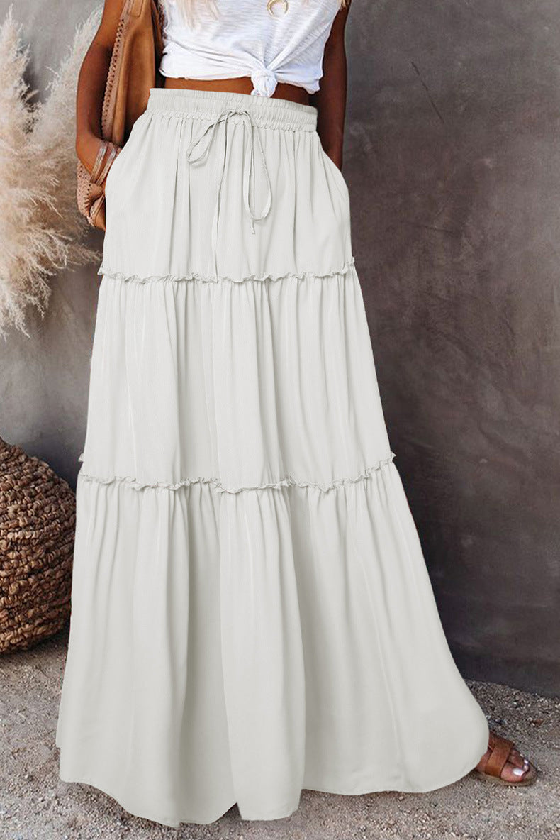 Earthy Essentials Tiered Maxi Skirt