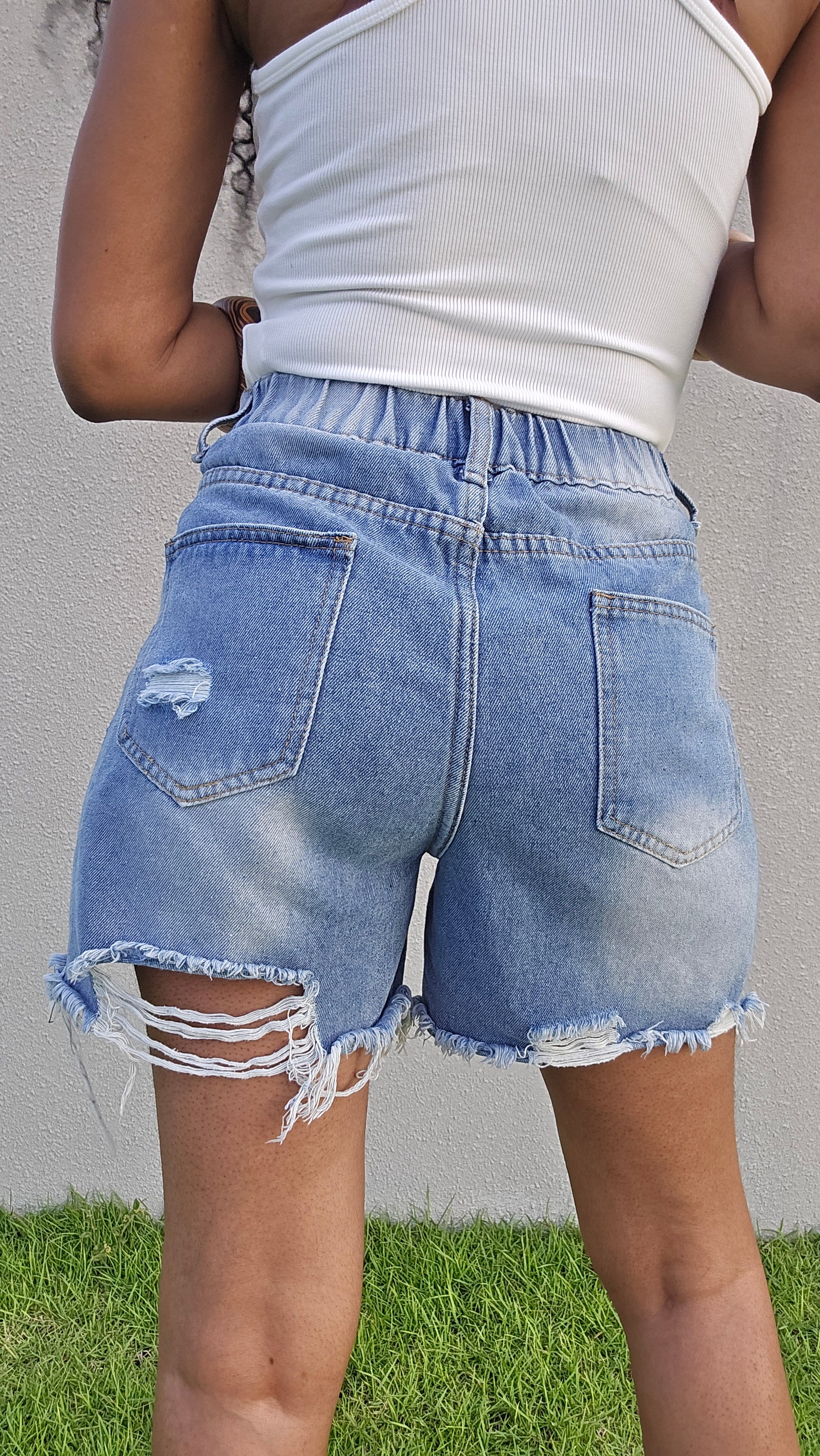 Take Me Back High Waist Denim Shorts