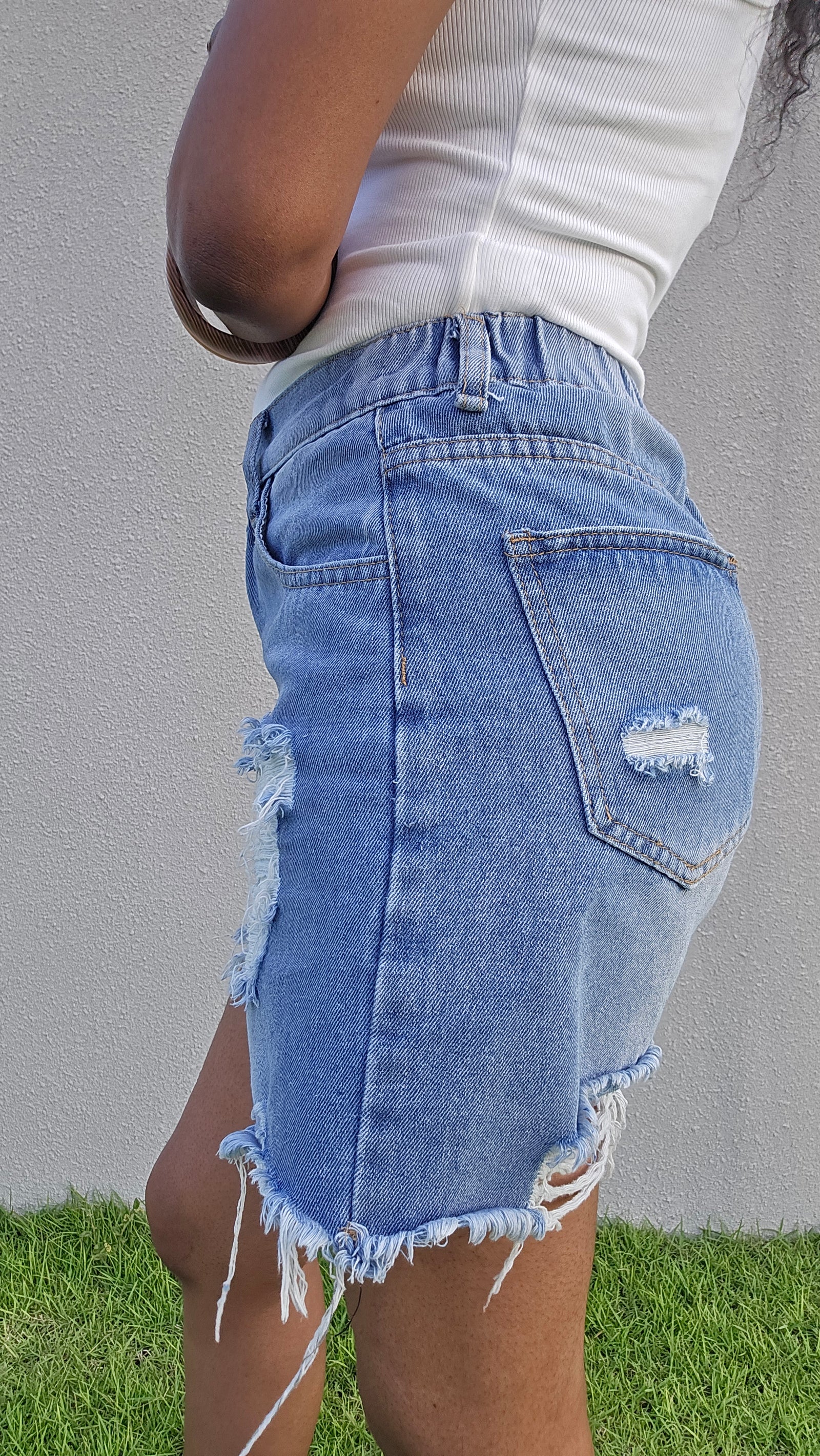 Take Me Back High Waist Denim Shorts
