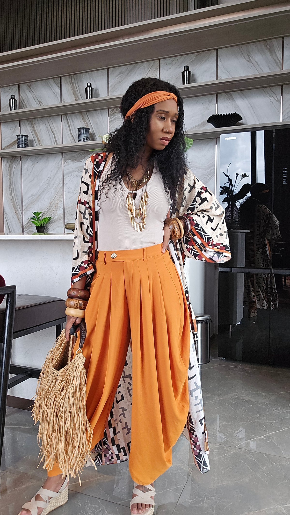 Jasmine High-Waisted Pleated Patiala Pants