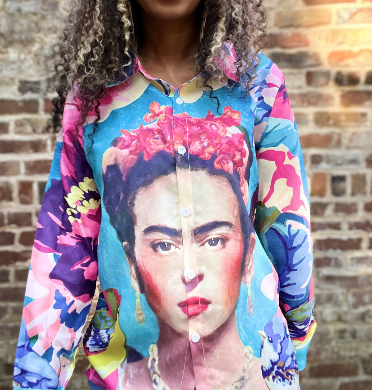 Frida in the Garden Button-up Blouse