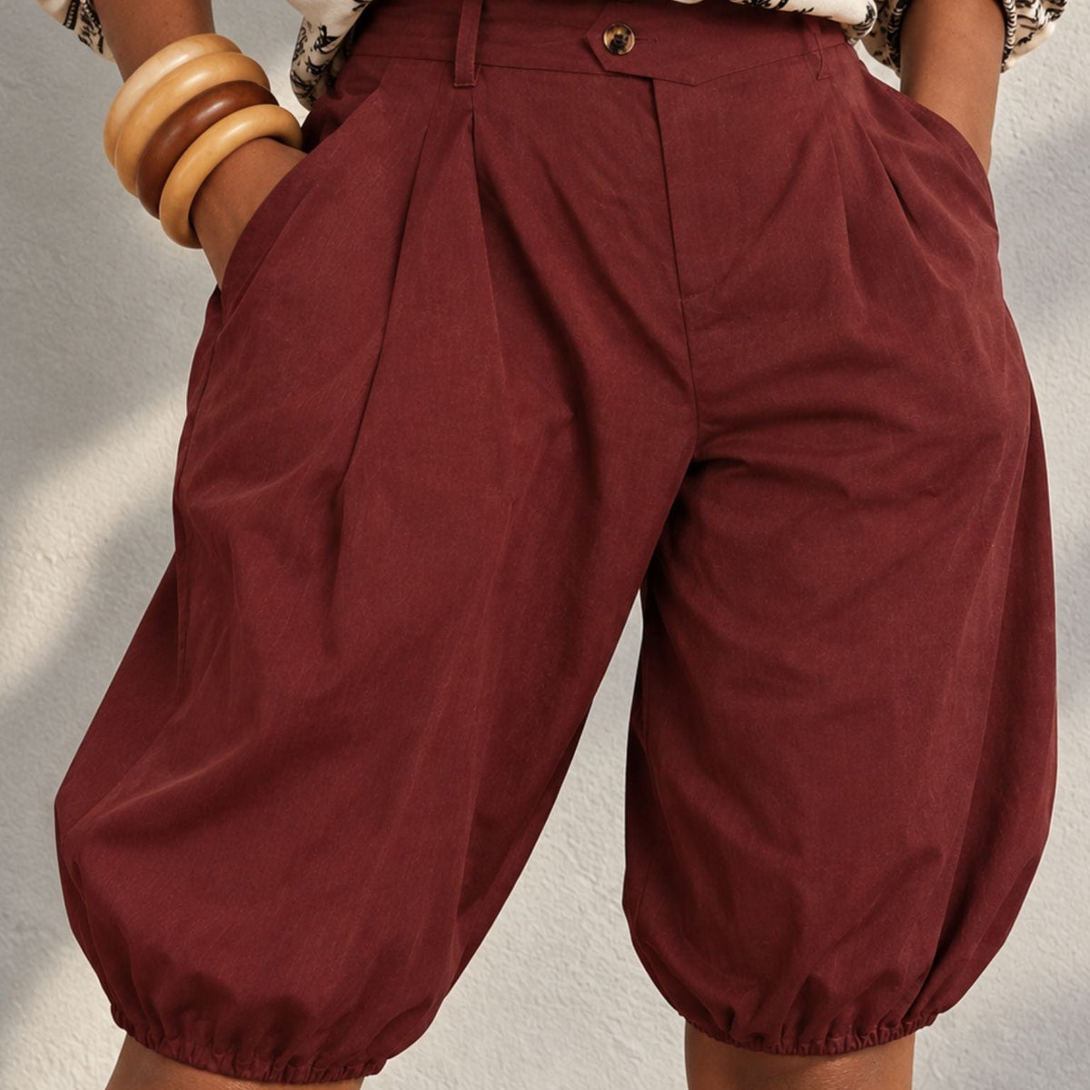 Big Bank Pleated Shorts