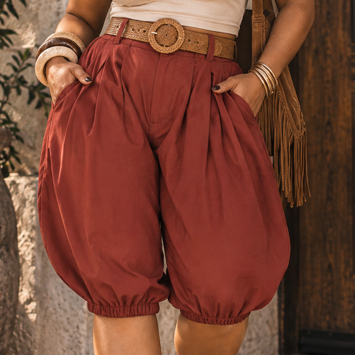 Big Bank Pleated Shorts