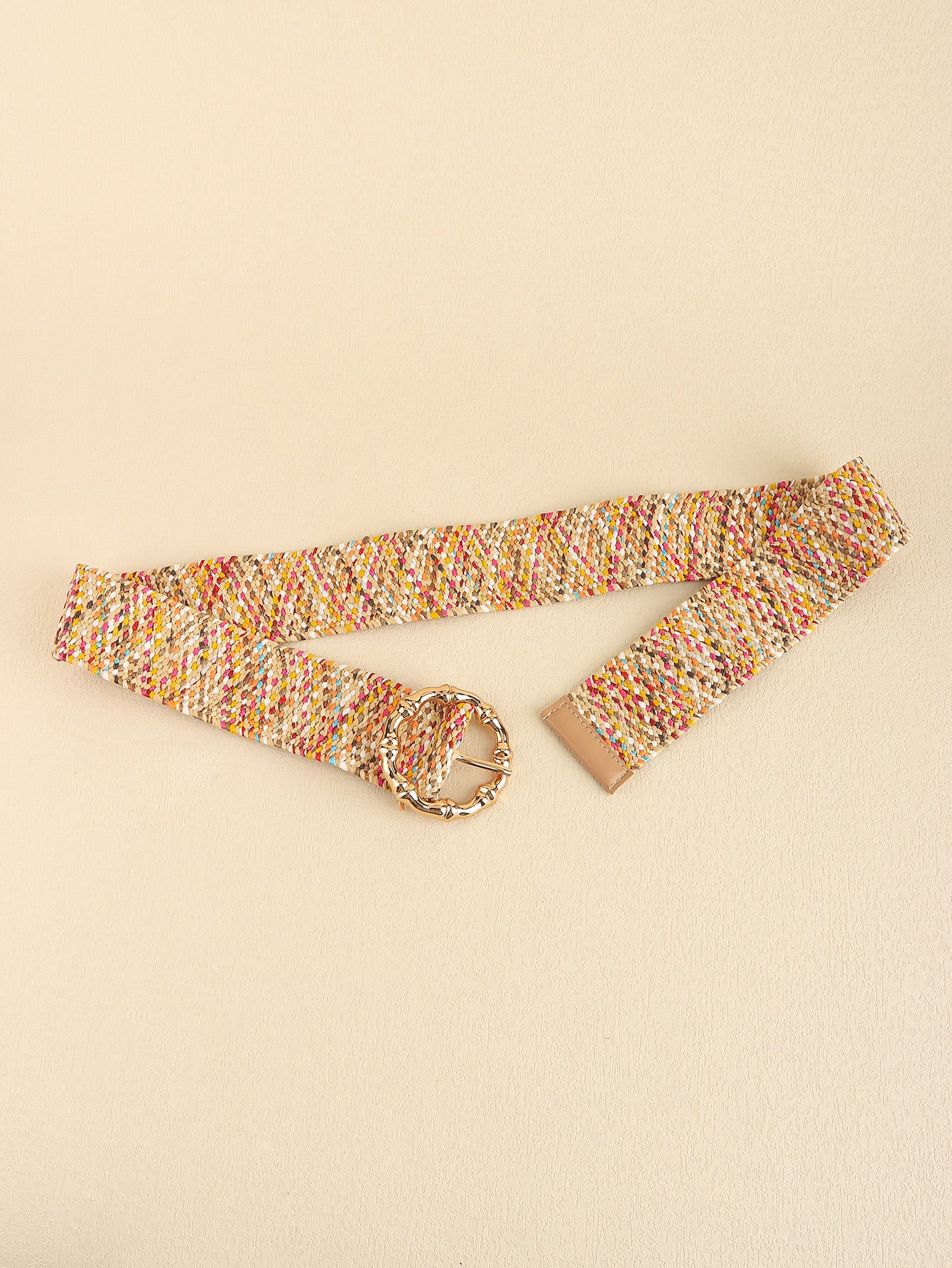Multicolored Wide Boho Belt