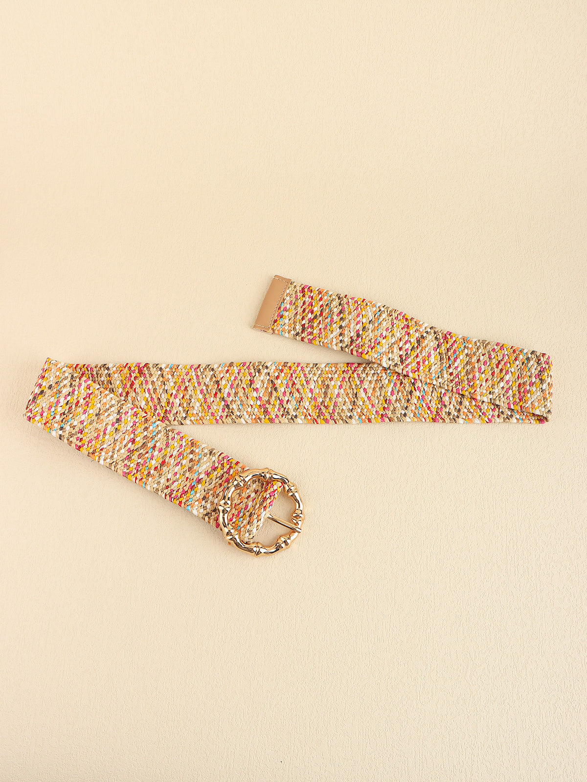 Multicolored Wide Boho Belt