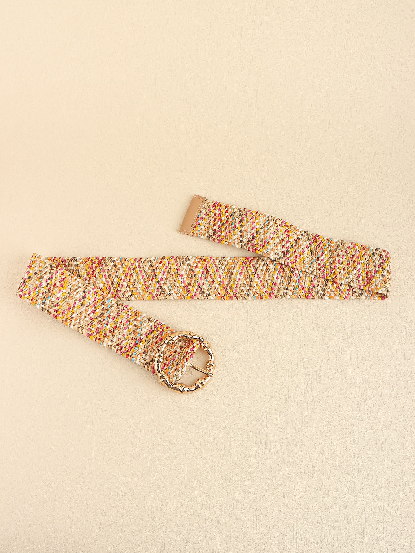 Multicolored Wide Boho Belt
